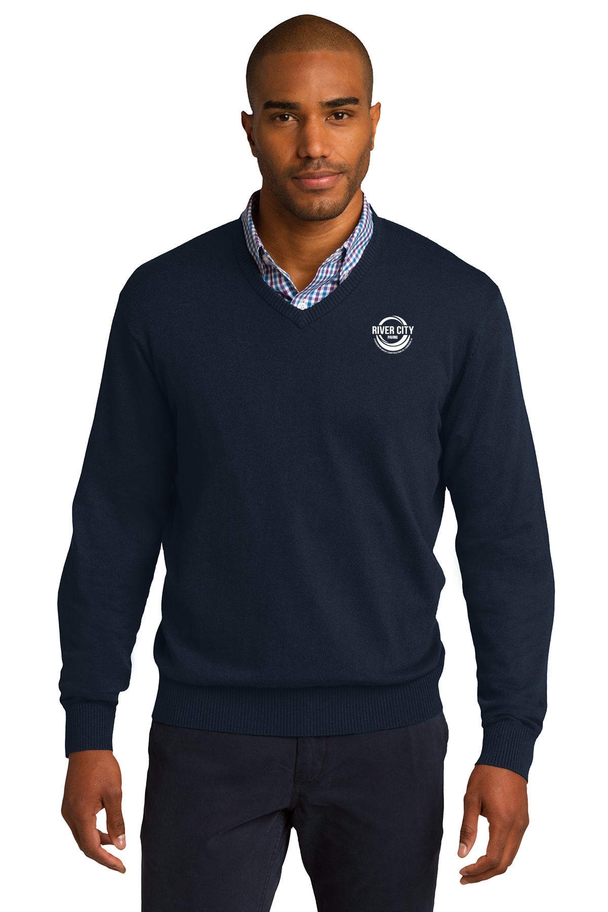 River City Paving V-Neck Sweater