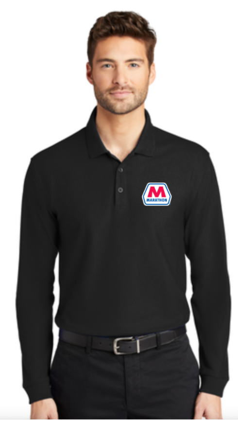 Marathon Dealer Classic Pique Long Sleeve Polo