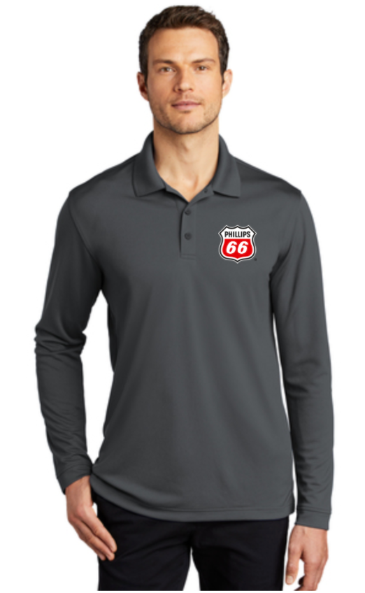 Phillips Dealer Dry Zone Long Sleeve Polo