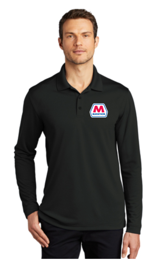 Marathon Dealer Dry Zone Long Sleeve Polo