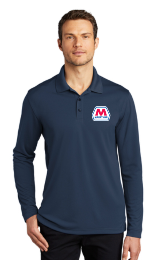 Marathon Dealer Dry Zone Long Sleeve Polo