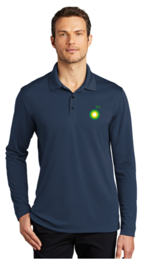 BP Dealer Dry Zone Long Sleeve Polo (K110LS) (HO03E-LC-GGYW)
