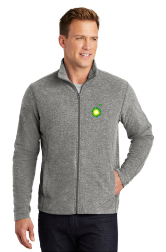 BP Dealer Heather Microfleece Full-Zip Jacket (F235) (HO03E-LC-GGYW)