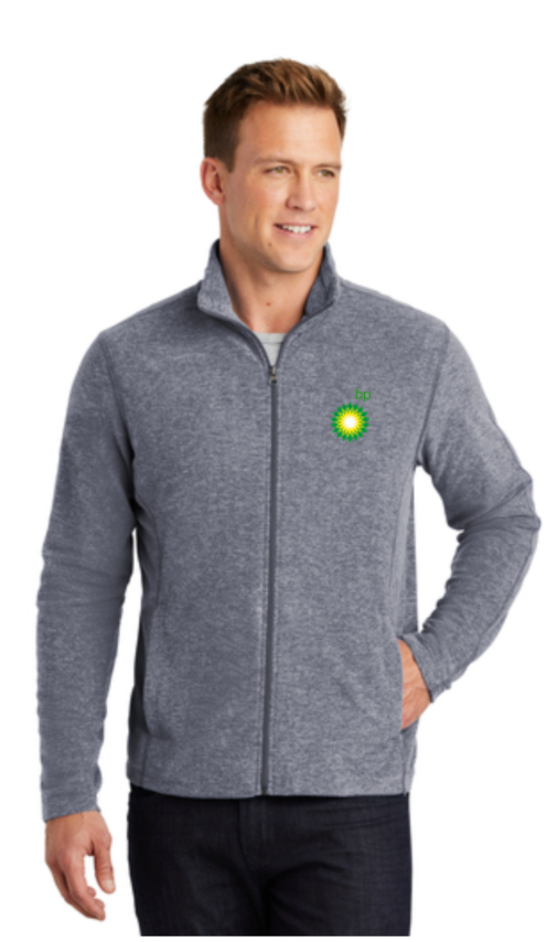 BP Dealer Heather Microfleece Full-Zip Jacket (F235) (HO03E-LC-GGYW)