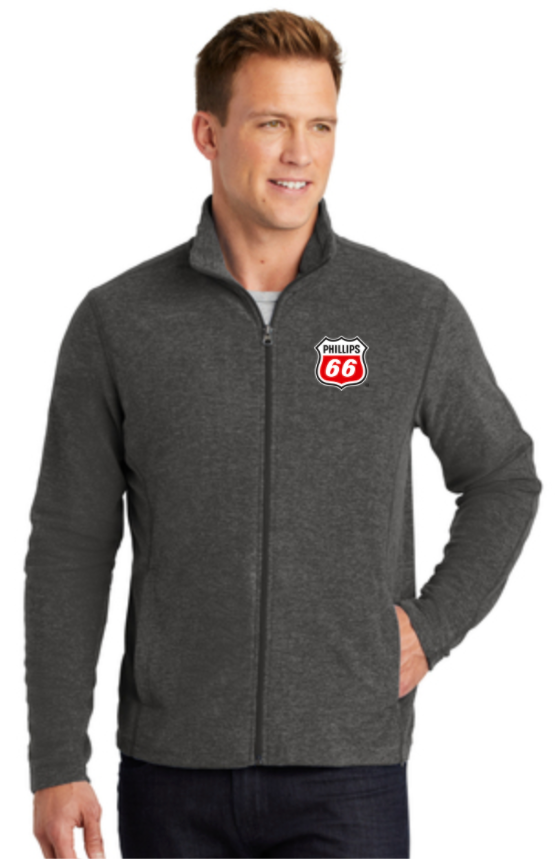 Phillips Dealer Heather Microfleece Full-Zip Jacket
