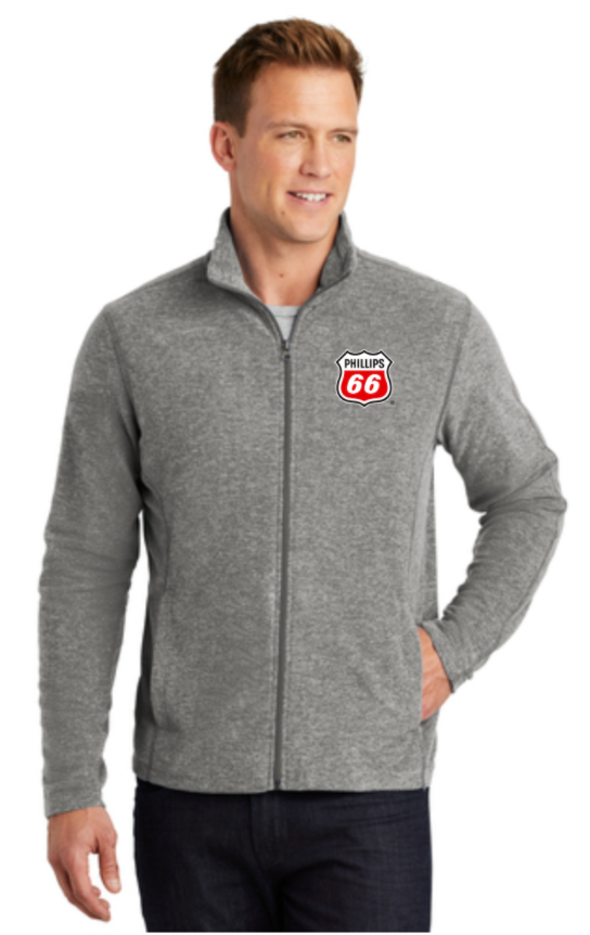 Phillips Dealer Heather Microfleece Full-Zip Jacket