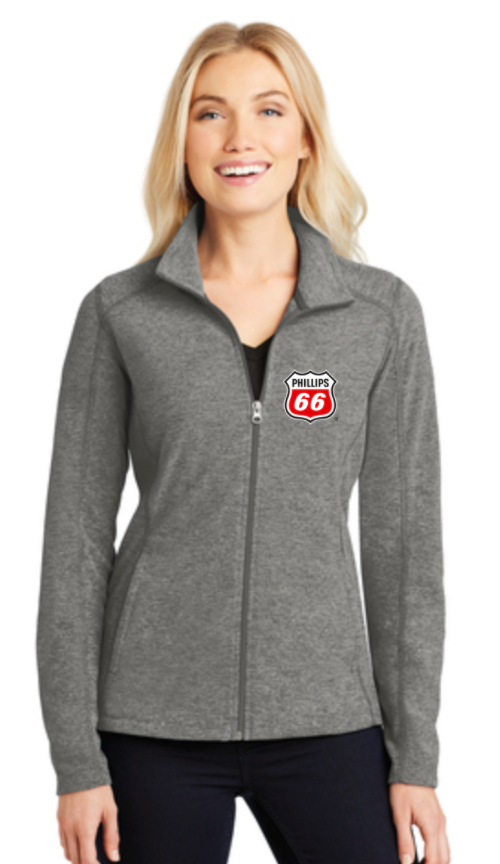 Phillips Dealer Ladies Heather Microfleece Full-Zip Jacket