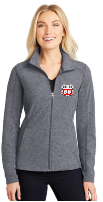 Phillips Dealer Ladies Heather Microfleece Full-Zip Jacket