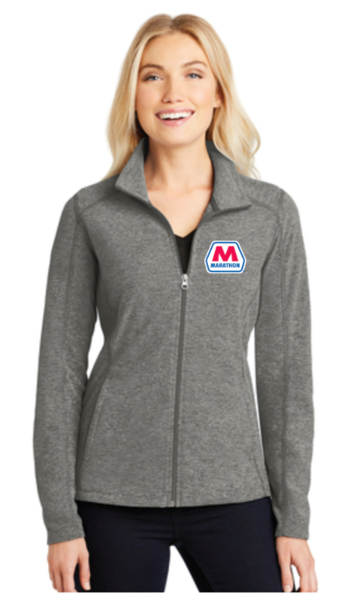 Marathon Dealer Ladies Heather Microfleece Full-Zip Jacket