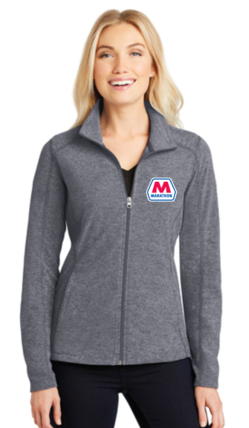 Marathon Dealer Ladies Heather Microfleece Full-Zip Jacket