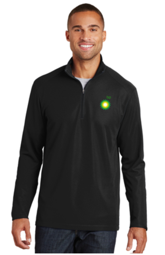 BP Dealer Pinpoint Mesh Quarter Zip (K806) (HO03E-LC-GGYW)