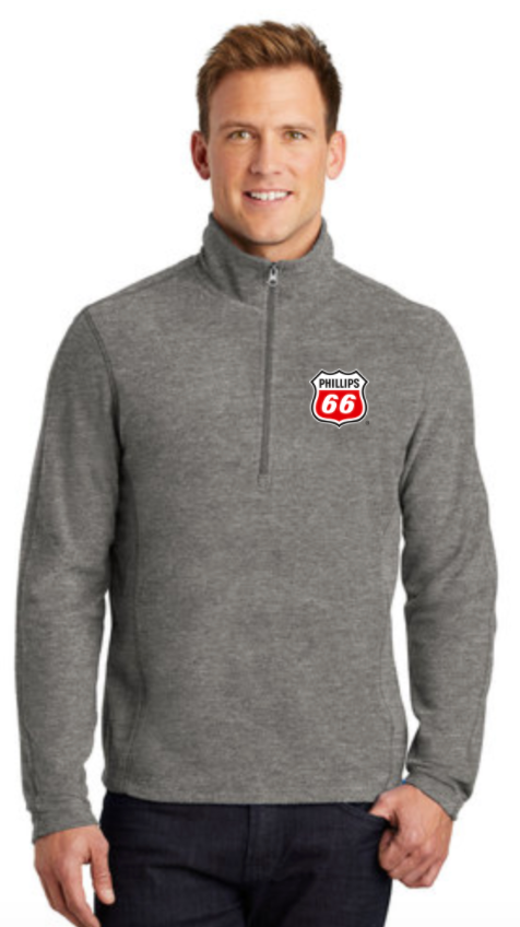 Phillips Dealer Heather Microfleece Quarter Zip Pullover
