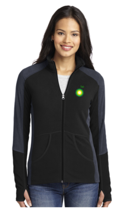 Silver Management Services BP Dealer Ladies Colorblock Microfleece Jacket