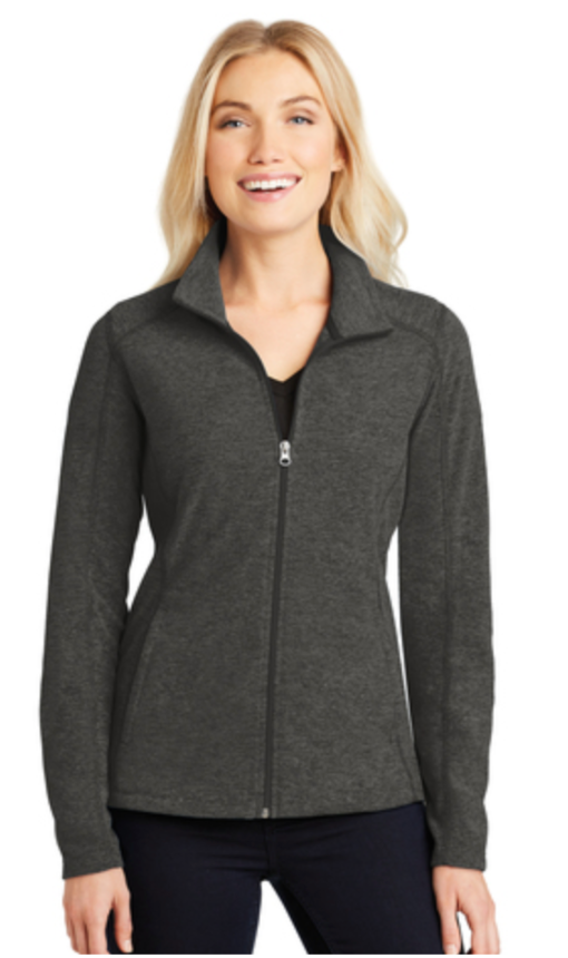 Dealer Ladies Heather Microfleece Full-Zip Jacket