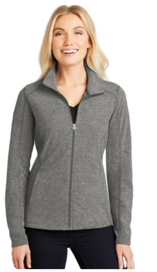 Dealer Ladies Heather Microfleece Full-Zip Jacket