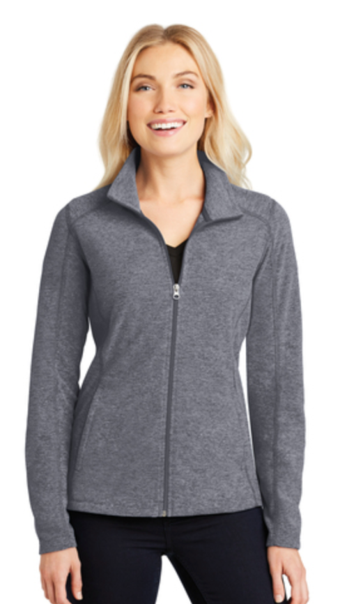 Dealer Ladies Heather Microfleece Full-Zip Jacket