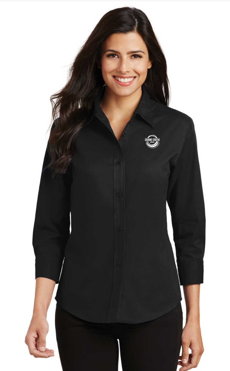 Crane Creek Asphalt Ladies Button Up Shirt