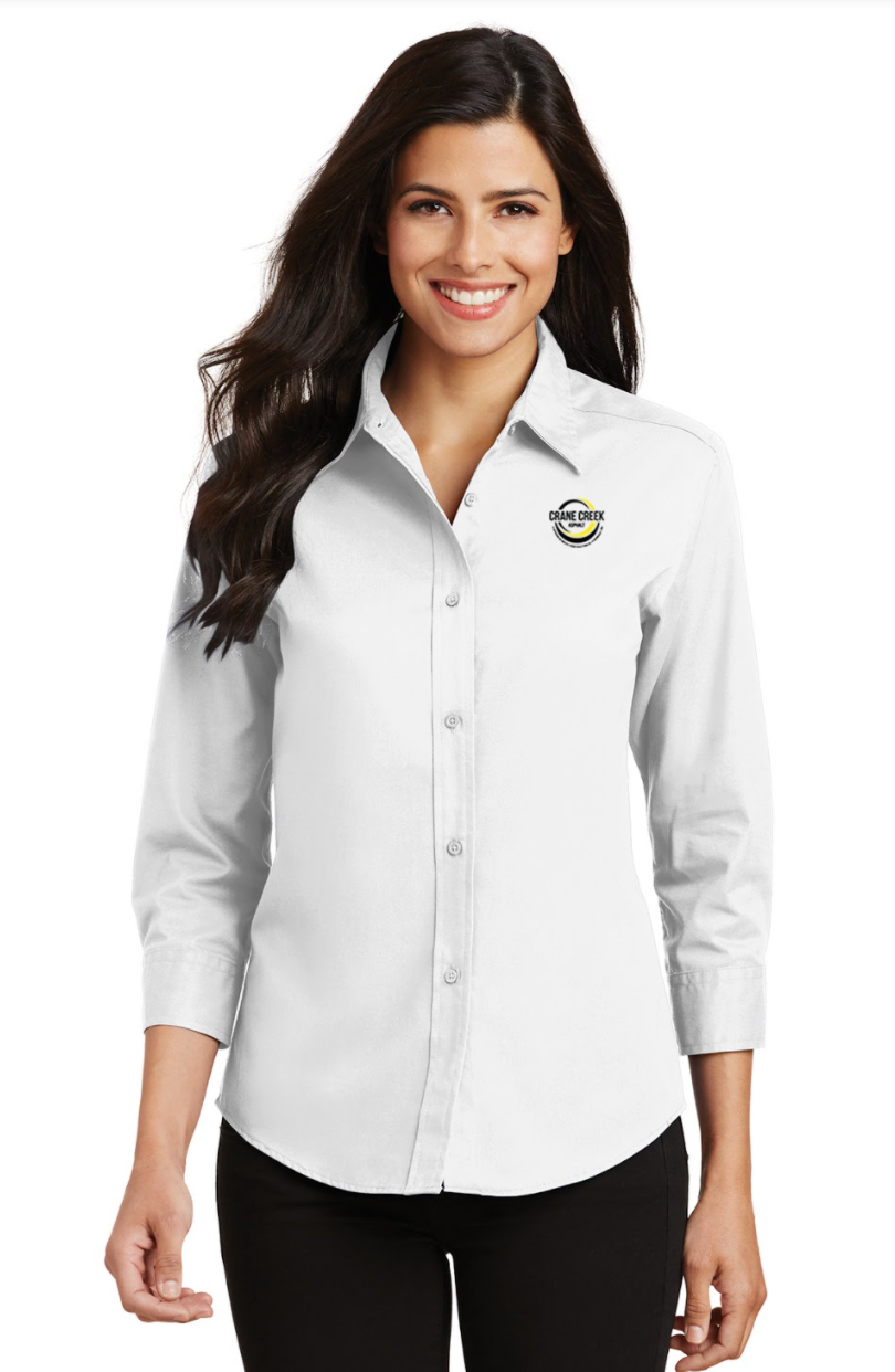 Crane Creek Asphalt Ladies Button Up Shirt