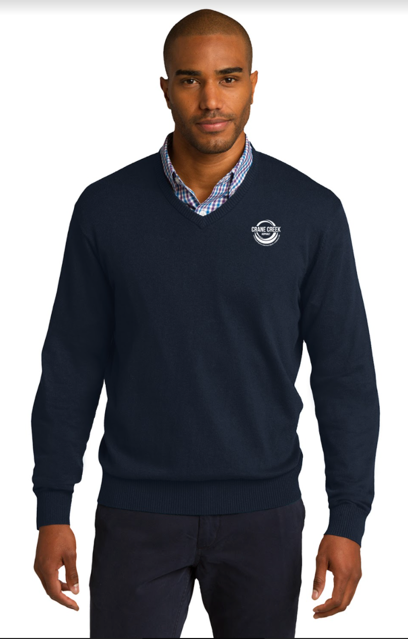 Crane Creek Asphalt V-Neck Sweater