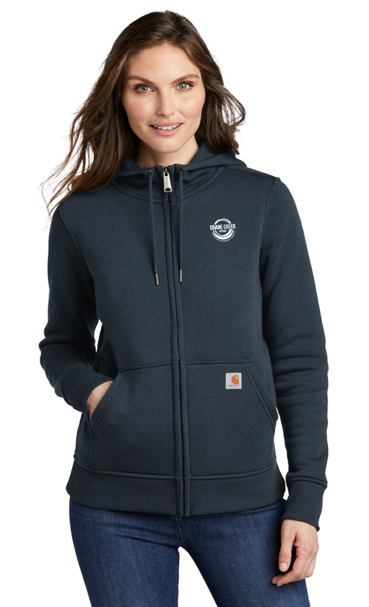 Crane Creek Asphalt Ladies Carhartt® Clarksburg Full-Zip Hoodie