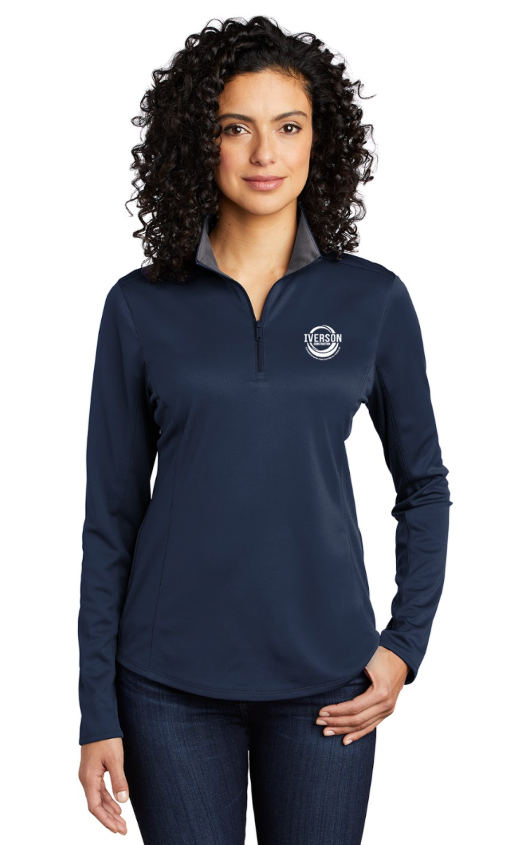 Iverson Construction Ladies 1/4 Zip Pullover
