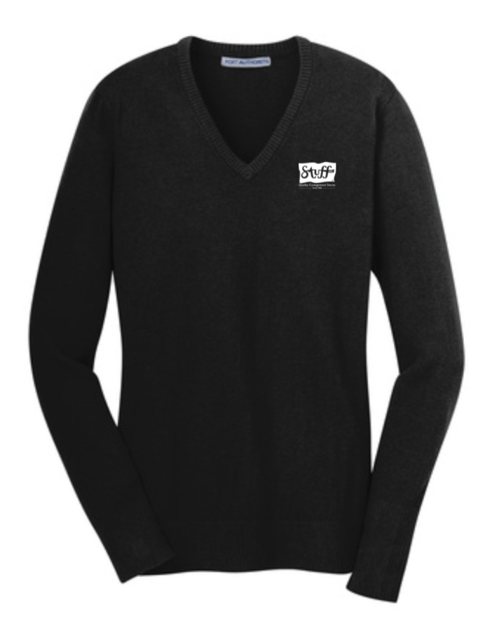 Stuff etc. Ladies V-Neck Sweater- multiple colors