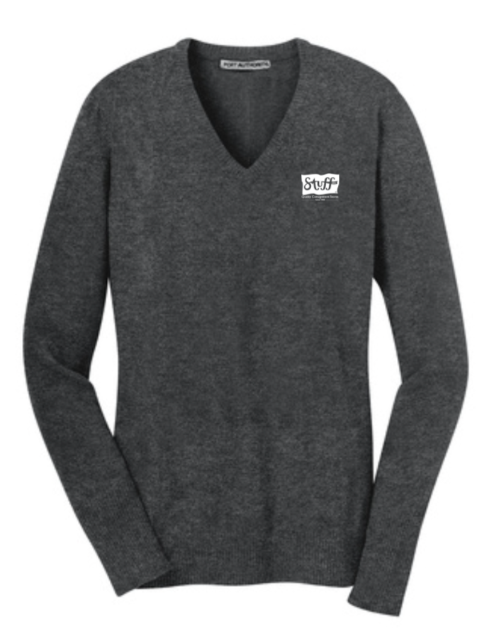 Stuff etc. Ladies V-Neck Sweater- multiple colors