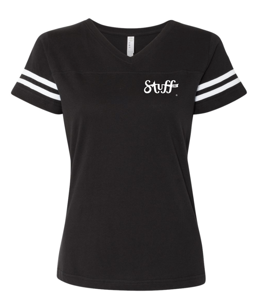 Stuff Football V-Neck (3537) (HO04D HO05D)