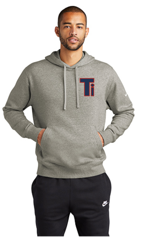 Team Iowa Nike Club Fleece Sleeve Swoosh Hoodie