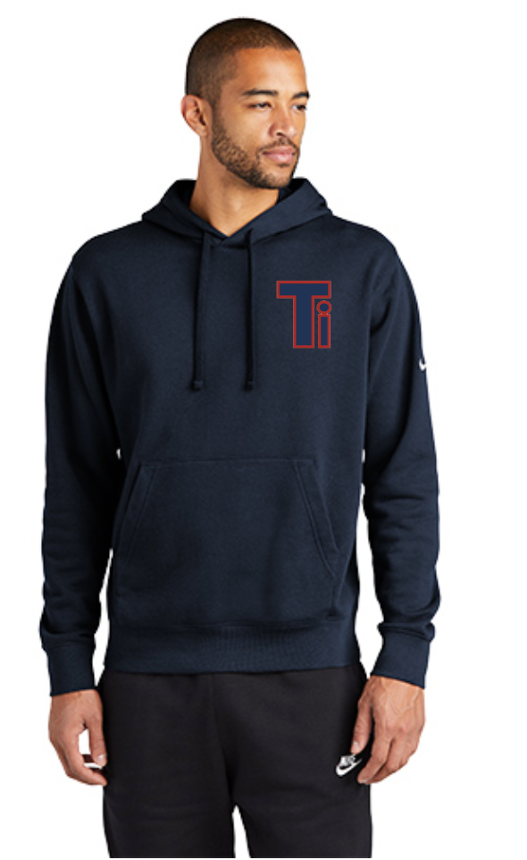 Team Iowa Nike Club Fleece Sleeve Swoosh Hoodie