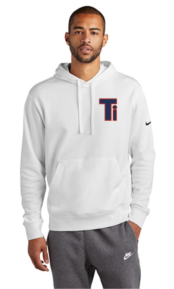 Team Iowa Nike Club Fleece Sleeve Swoosh Hoodie