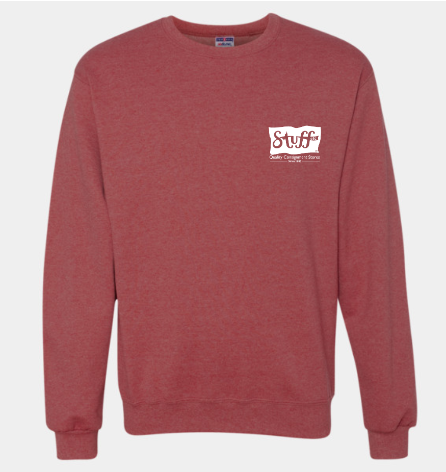 Stuff etc. SHIMMER INK Traditional Fleece Crewneck Sweatshirt-2 colors