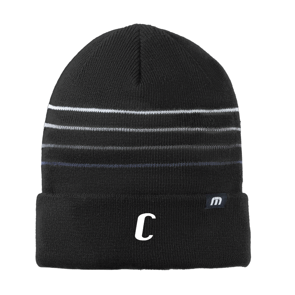 TravisMathew Striped Cuffed Beanie