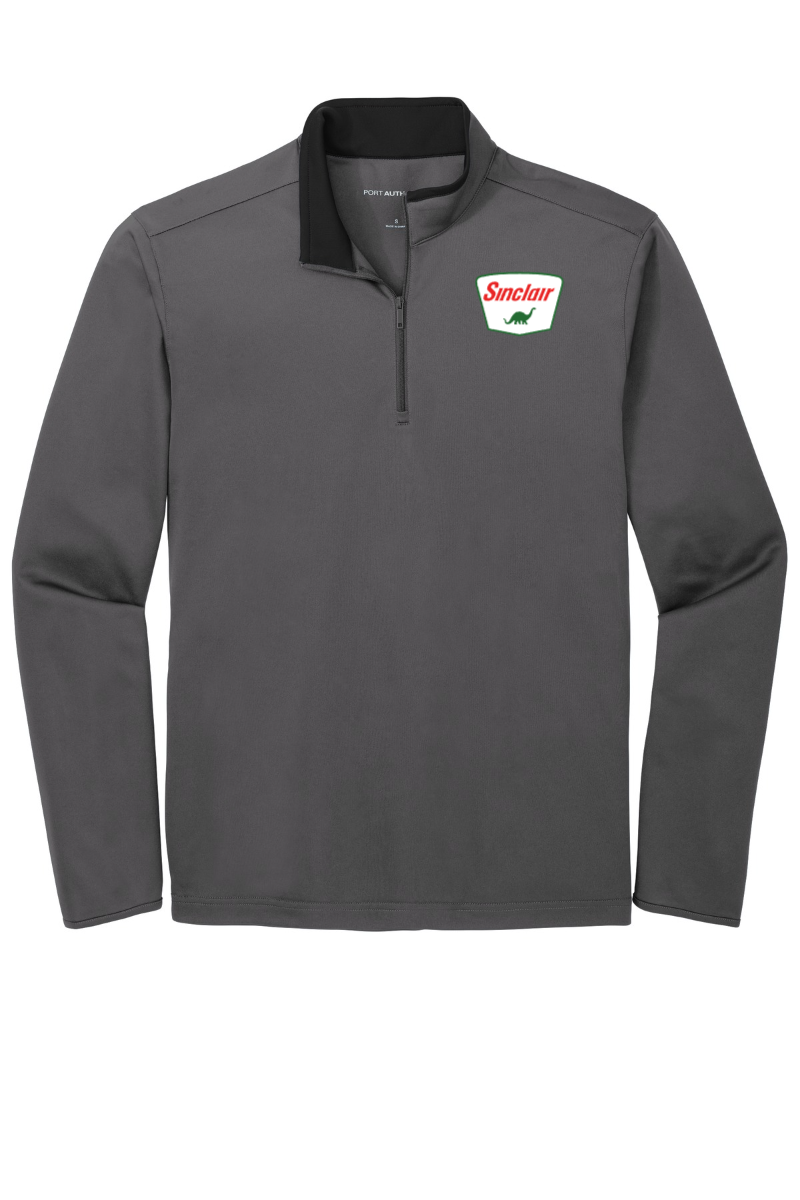 Grey Port Authority ® Silk Touch ™ Performance 1/4-Zip