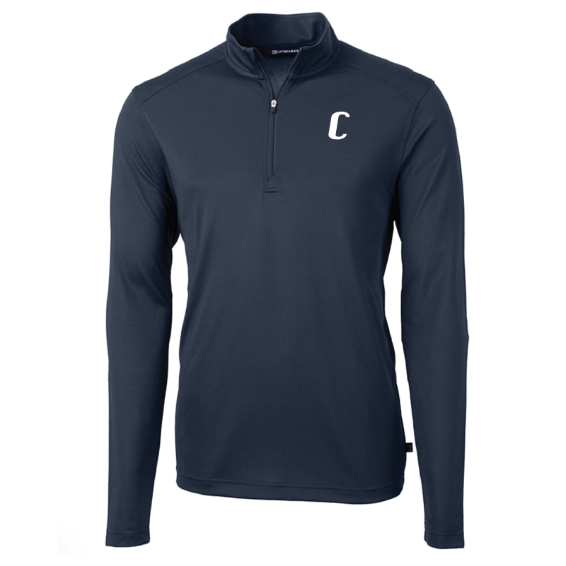 Cutter & Buck Virtue Eco Pique Recycled Quarter Zip Mens Pullover