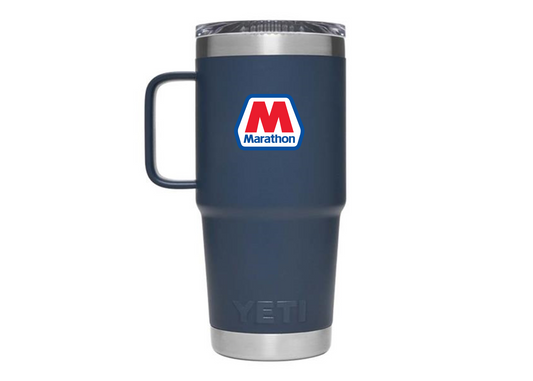 Marathon Yeti Handled Travel Mug