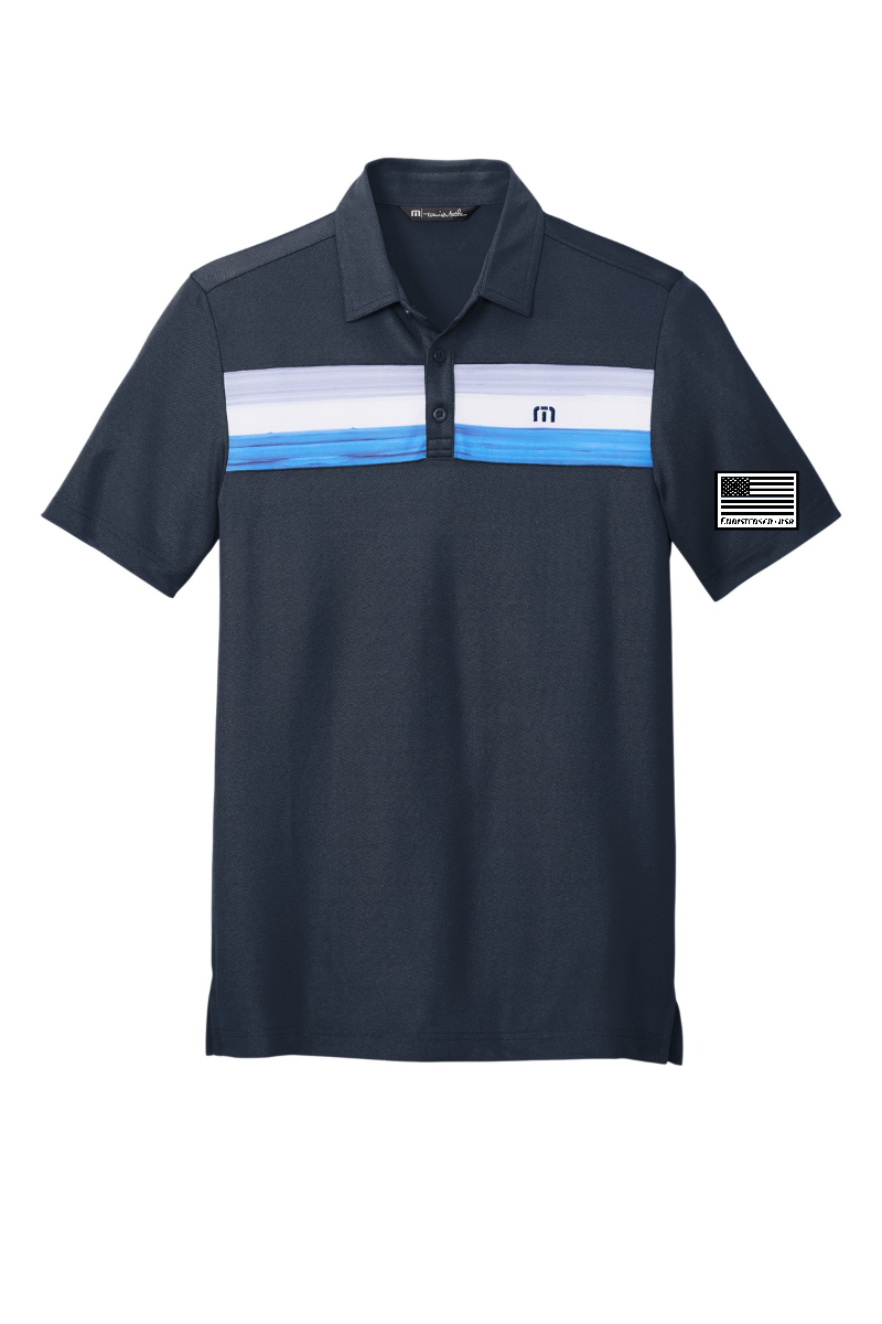 TravisMathew Cabana Chest Stripe Polo.