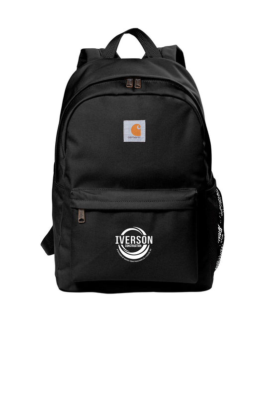 Iverson Construction Carhartt Canvas Backpack