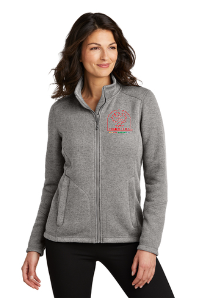 Camp Courageous Sweater Fleece Jacket- Ladies