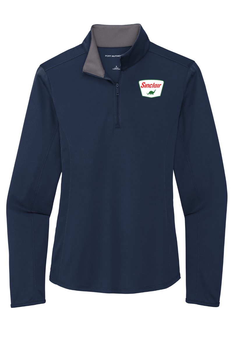 Navy Port Authority ® Ladies Silk Touch ™ Performance 1/4-Zip