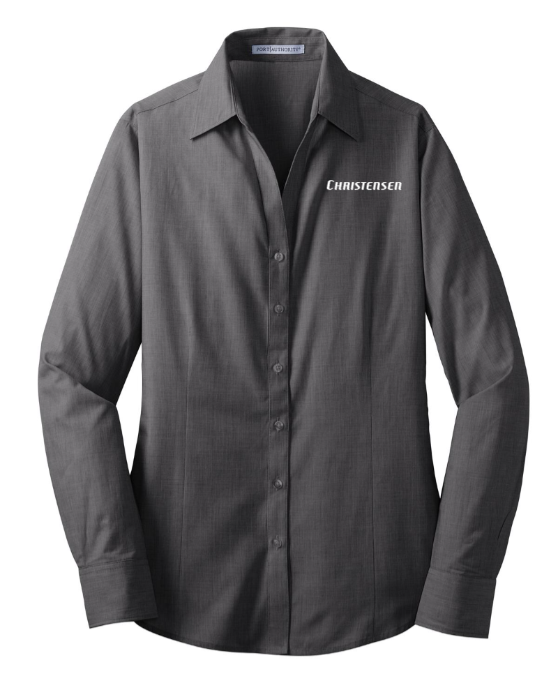 Port Authority® Ladies Crosshatch Easy Care Shirt