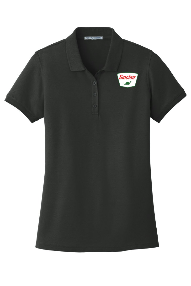 Black Port Authority® Ladies Core Classic Pique Polo