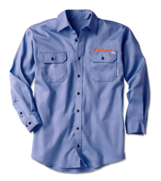 Rasco Flame-Resistant 88/12 Work Blue Uniform Shirt (FR0915) (FL01E-LC)