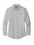 (EMB-2) Ladies Long Sleeve Stretch Woven Shirt
