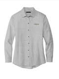 (EMB-2) Ladies Long Sleeve Stretch Woven Shirt