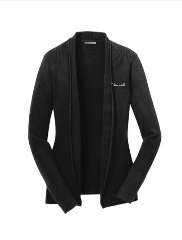 (EMB-2) Ladies Open Front Cardigan