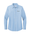 (EMB-2) Ladies Wrinkle-Free Stretch Pinpoint Shirt