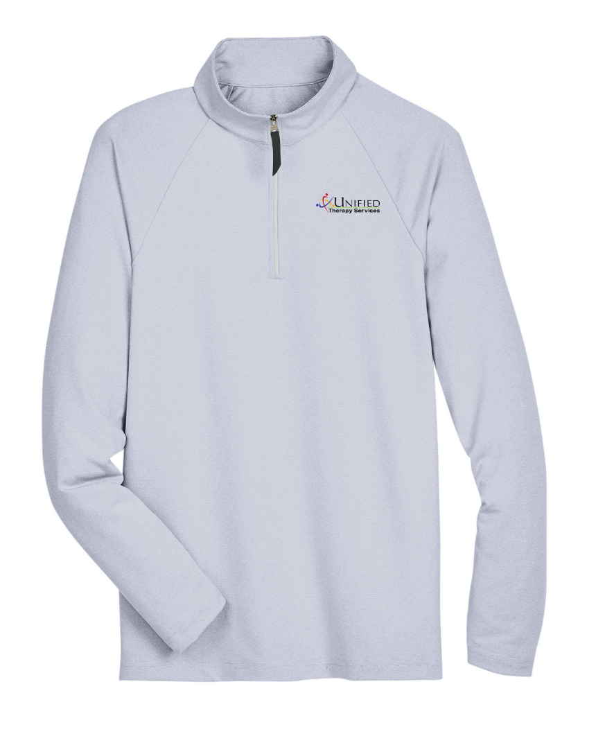 (EMB-2) Mens Clubhouse Micro-Stripe Quarter-Zip