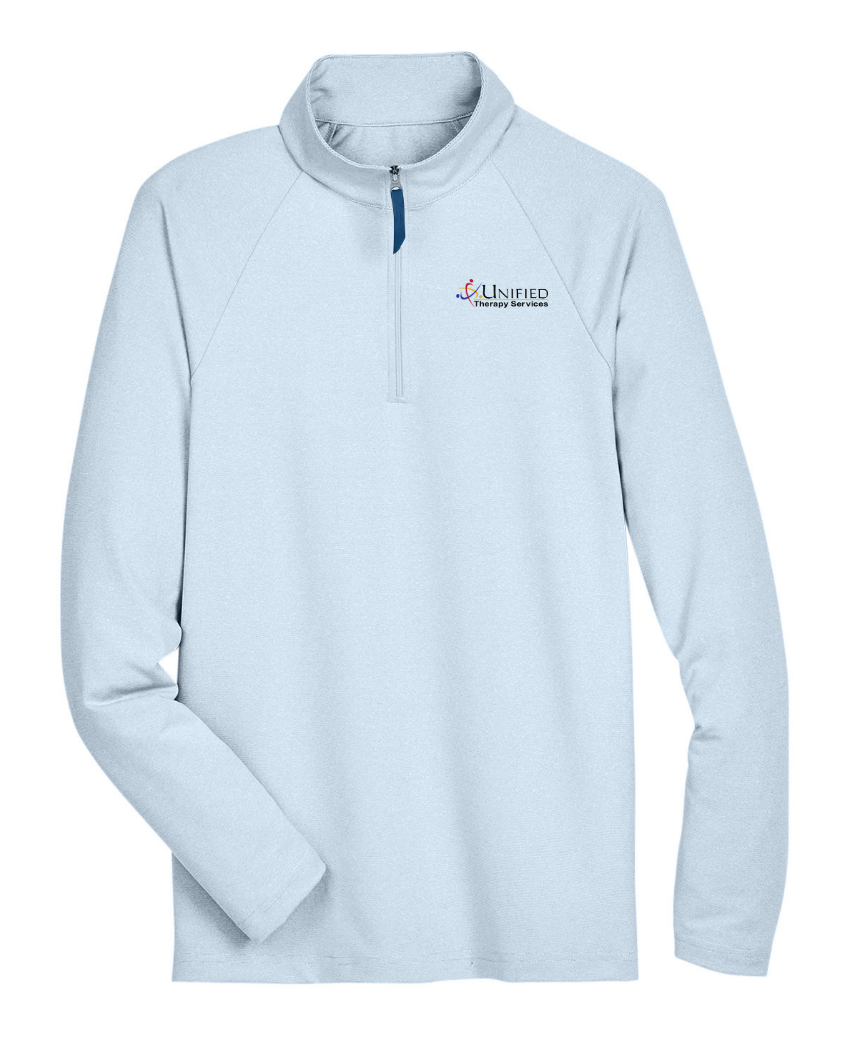 (EMB-2) Mens Clubhouse Micro-Stripe Quarter-Zip