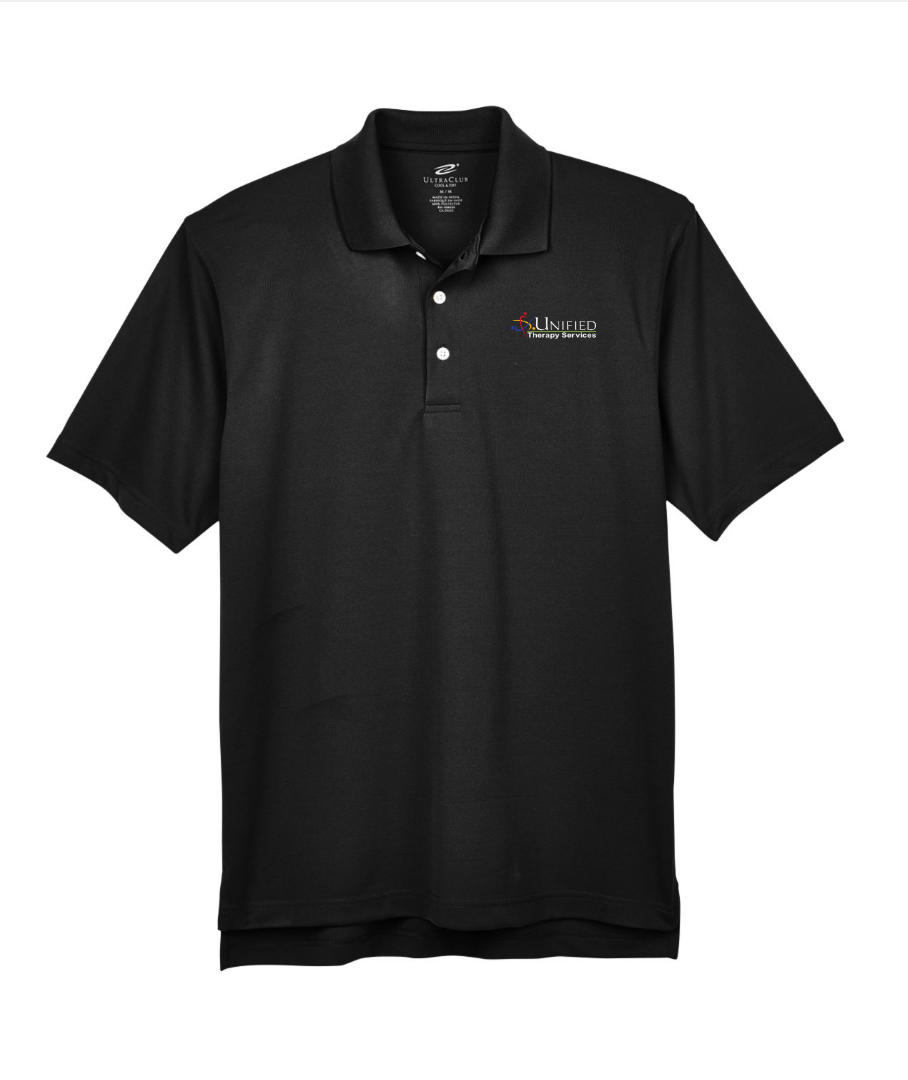 (EMB-2) Mens Cool & Dry Stain-Release Performance Polo